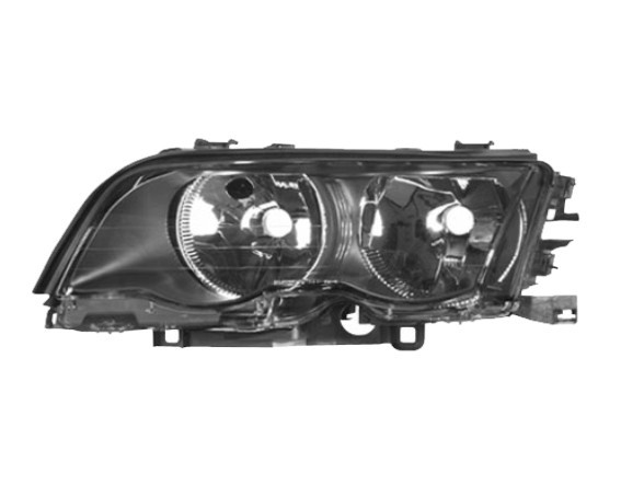 Levé přední světlo BMW 3 (E46) 98-01 ČERNÉ MAGNETI MARELLI