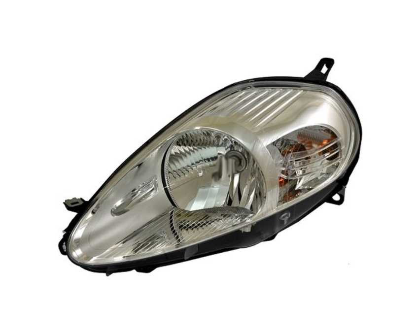 Levé přední světlo Fiat Punto Grande (199) 05-08 STŘÍBRNÉ