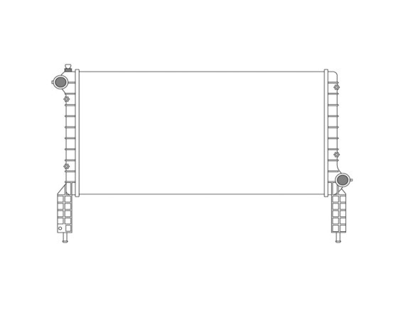 Chladič vody Fiat Doblo (119/223) 01-05 1.2 1.6