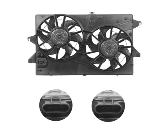 Ventilátor chladiče Ford Mondeo III (B4Y/B5Y/BWY) 00-07 1.8 2.0 2.5 3.0