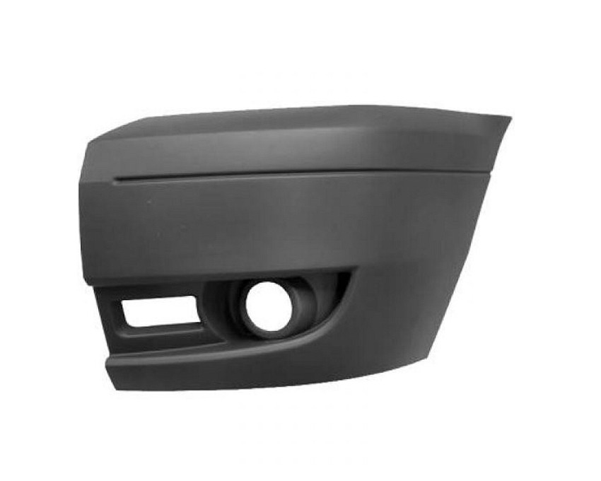 Přední nárazník levý roh Ford Transit 06-13 ŠEDÝ S OTVORY