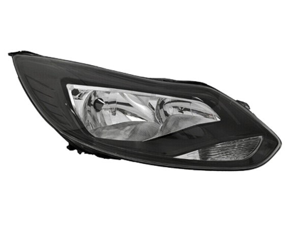 Pravé přední světlo Ford Focus III 10-14 ČERNÉ VISTEON