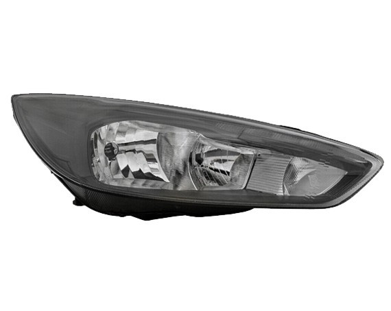 Pravé přední světlo s denním svícením Ford Focus III 14-18 ČERNÉ