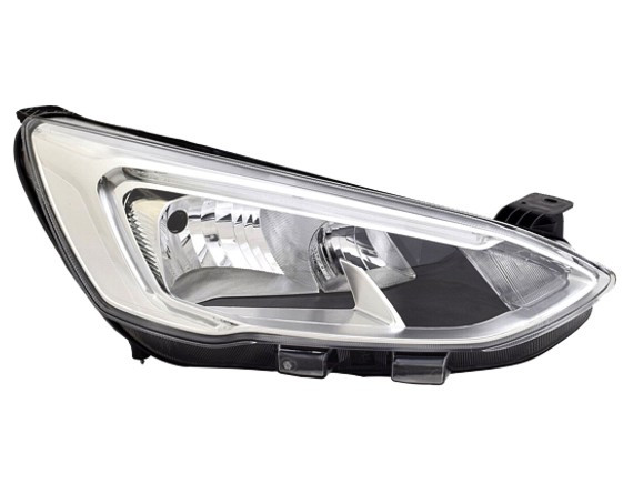 Pravé přední světlo s denním svícením LED Ford Focus IV (HN/HM/HP) 18- STŘÍBRNÉ