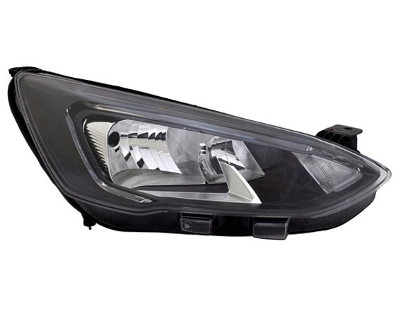 Pravé přední světlo s denním svícením LED Ford Focus IV (HN/HM/HP) 18- ČERNÉ