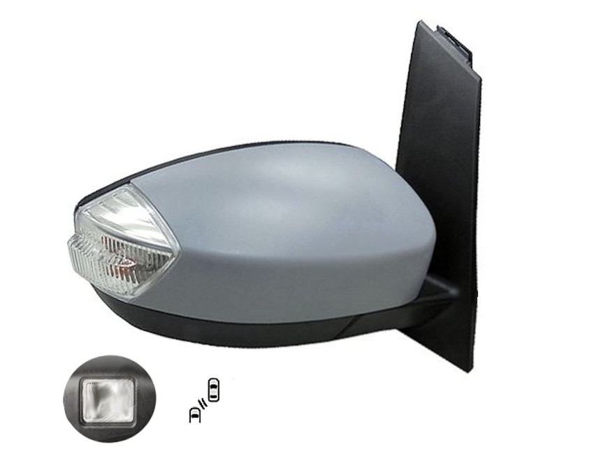 Pravé zpětné zrcátko Ford C-MAX II (DXA/CB7) 10-14 SKLÁPĚCÍ PRO LAK