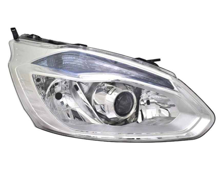 Pravé přední světlo s denním svícením Ford Transit Custom V362 13-16 STŘÍBRNÉ