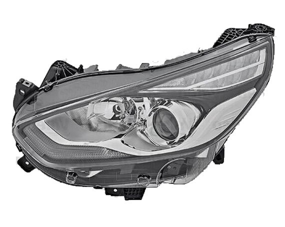 Levé přední světlo s denním svícením LED Ford S-MAX (CJ) 15-18 VALEO