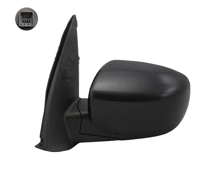 Levé zpětné zrcátko Hyundai i10 I (PA) 08-11 ELEKTRICKÉ ČERNÉ