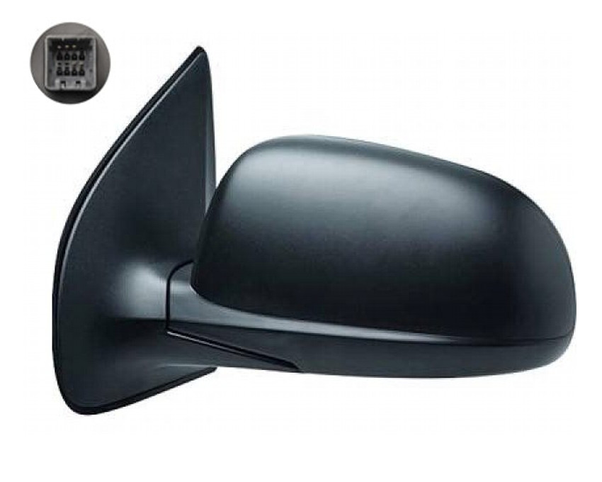 Levé zpětné zrcátko Hyundai i20 I (PB/PBT) 12-14 ELEKTRICKÉ ČERNÉ