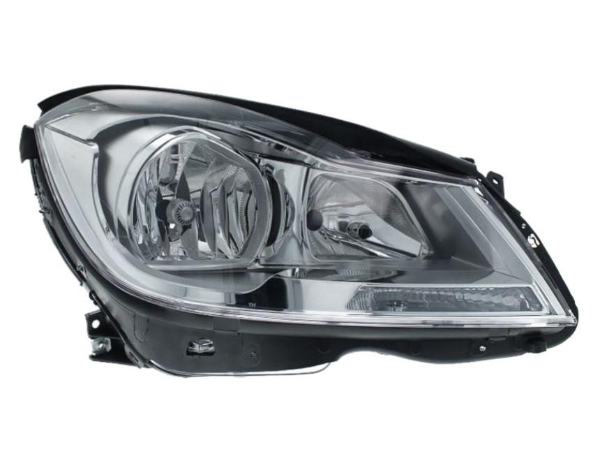 Pravé přední světlo Mercedes C-Klasse (W204/S204) 11-14 STŘÍBRNÉ