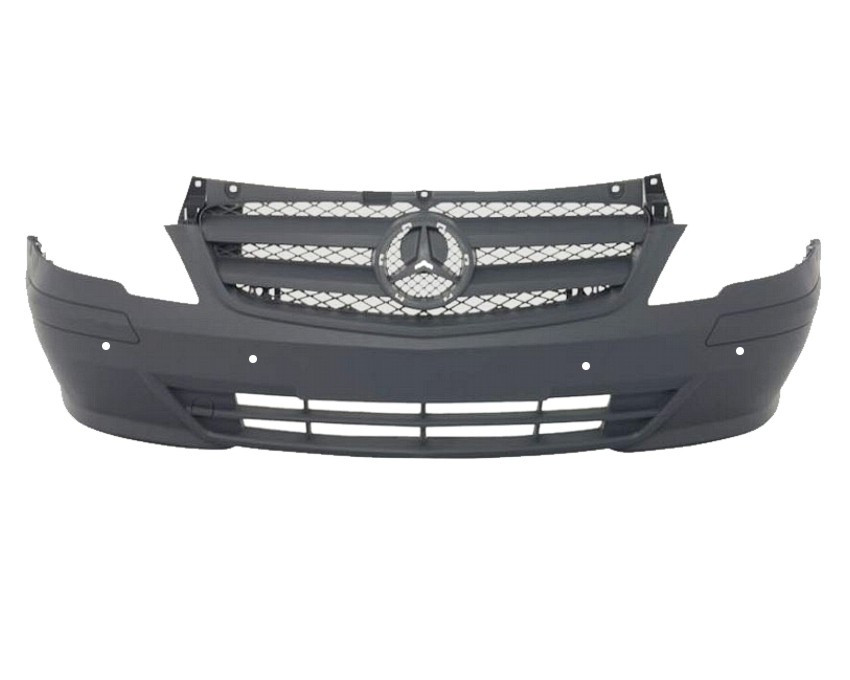 Přední nárazník Mercedes Vito (W639) 10-14 ŠEDÝ SENZORY