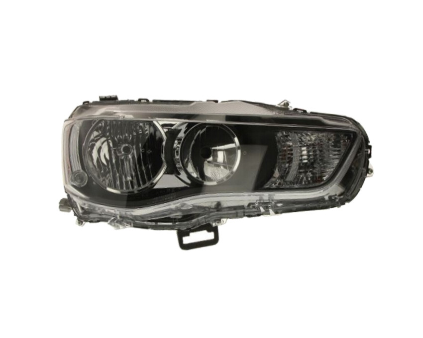 Pravé přední světlo Mitsubishi Outlander II (CW) 09-12 ČERNÉ