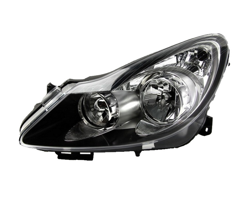 Levé přední světlo Opel Corsa D (S07) 06-11 ČERNÉ