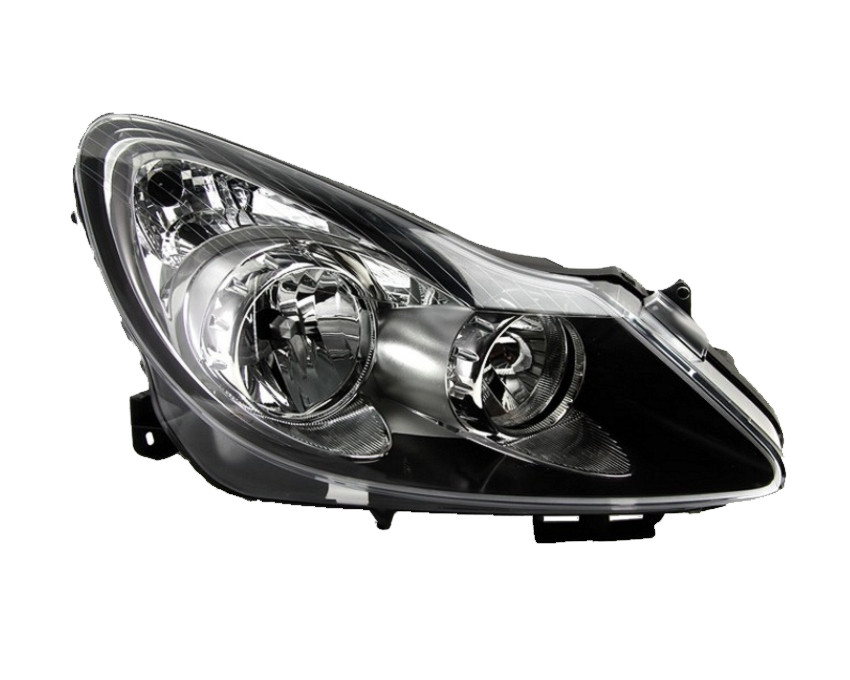 Pravé přední světlo Opel Corsa D (S07) 06-11 ČERNÉ