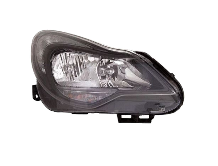 Pravé přední světlo Opel Corsa D (S07) 11-14 ČERNÉ VALEO