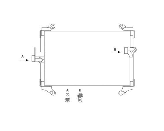 Chladič klimatizace Citroen Jumper I (230) 94-02 1.9 2.0 2.5 2.8