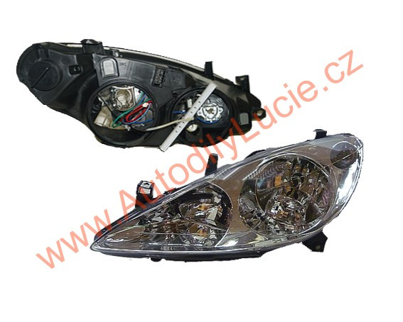 Levé přední světlo Peugeot 307 (3A/3E/3H) 01-05 VALEO
