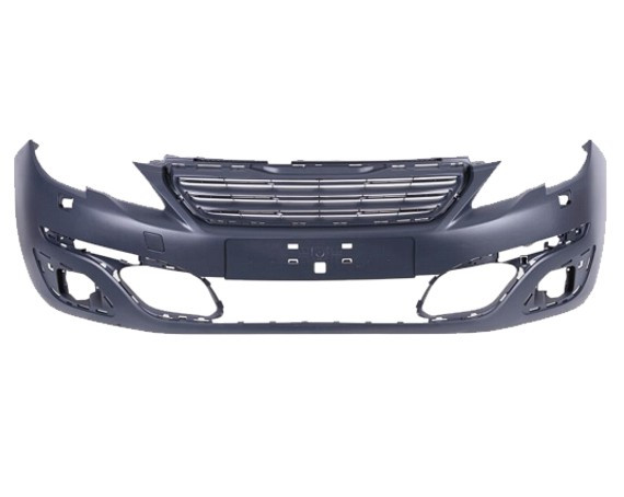 Přední nárazník Peugeot 308 II 13-17 PRO LAK S OTVORY 