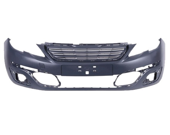Přední nárazník Peugeot 308 II 13-17 PRO LAK S OTVORY 