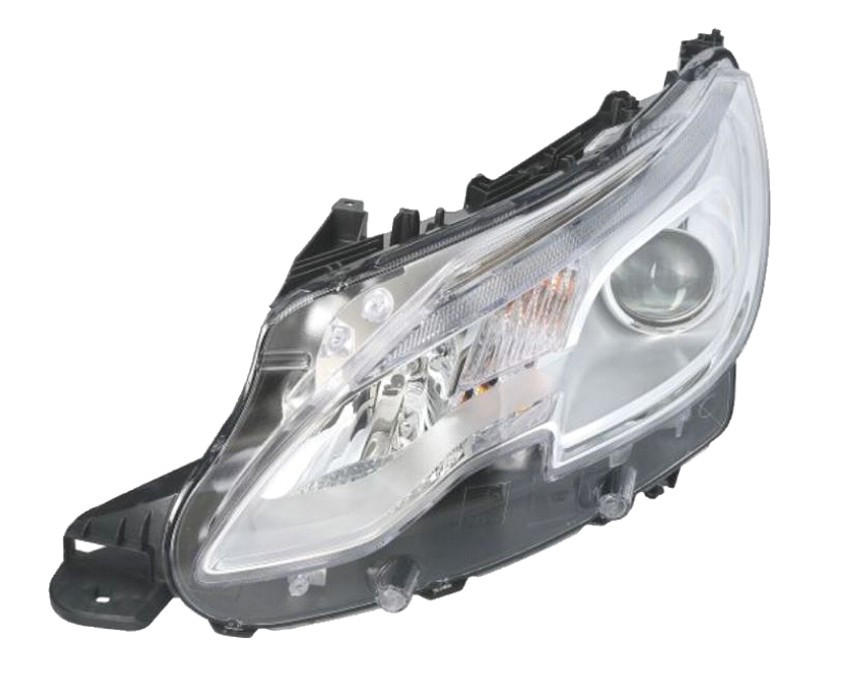 Levé přední světlo s denním svícením LED Peugeot 2008 I (CU) 13-16 STŘÍBRNÉ