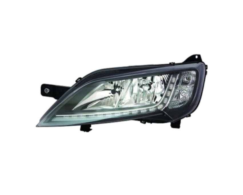 Levé přední světlo s denním svícením LED Citroen Jumper II 14- ČERNÉ