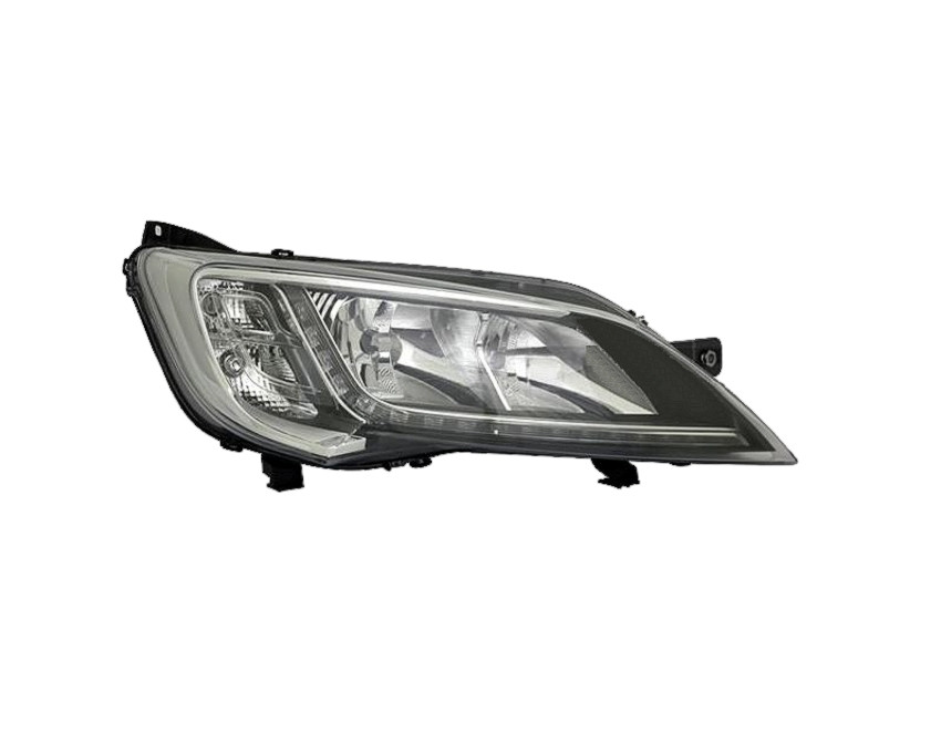 Pravé přední světlo s denním svícením LED Peugeot Boxer 14- STŘÍBRNÉ