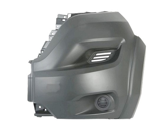 Přední nárazník levý roh Peugeot Boxer 14- ŠEDÝ S LIŠTOU