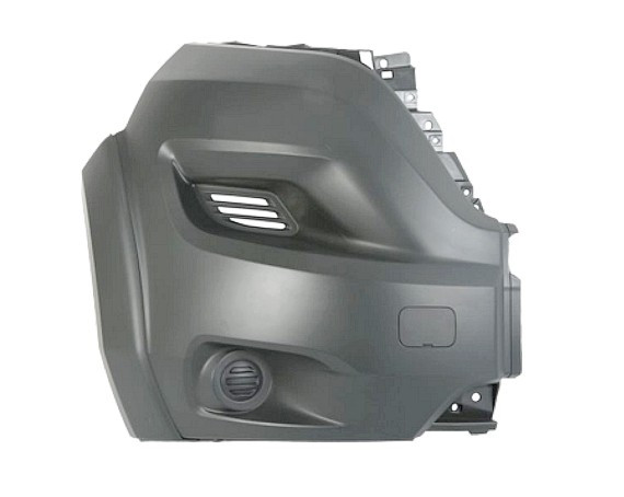 Přední nárazník pravý roh Fiat Ducato 14- ŠEDÝ S LIŠTOU