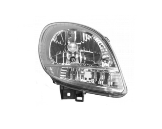 Pravé přední světlo Renault Kangoo (KC/FC) 03-08 BÍLÝ BLIKAČ STŘÍBRNÉ