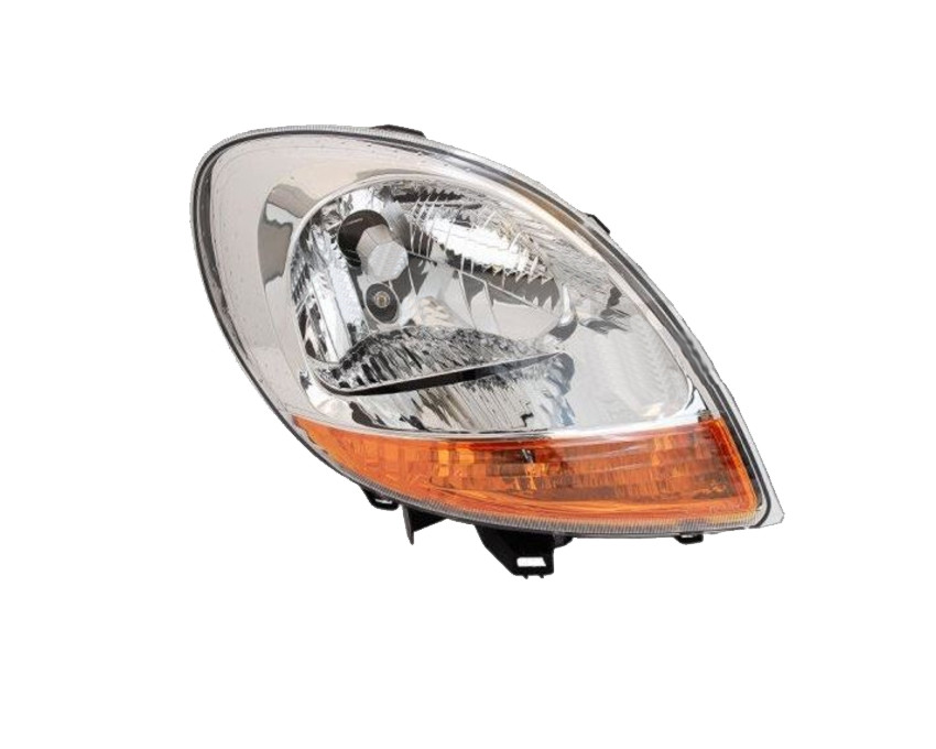 Pravé přední světlo Renault Kangoo (KC/FC) 03-08 ORANŽOVÝ BLIKAČ STŘÍBRNÉ