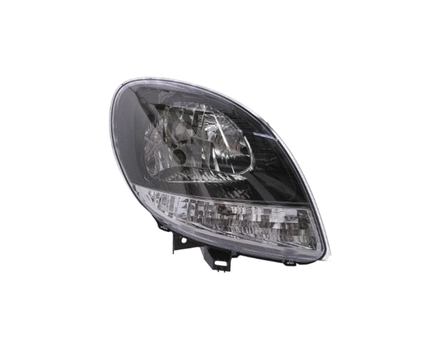 Pravé přední světlo Renault Kangoo (KC/FC) 03-08 BÍLÝ BLIKAČ ČERNÉ