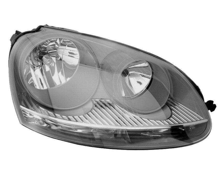 Pravé přední světlo Volkswagen Golf V (1K1) 03-09 ŠEDÉ HELLA