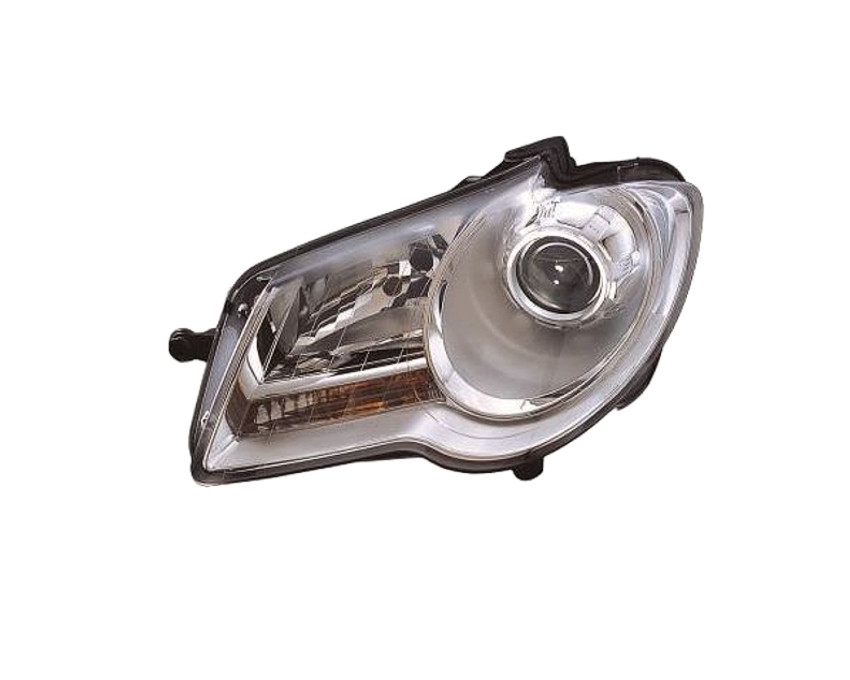 Levé přední světlo Volkswagen Touran (1T2) 07-10 STŘÍBRNÉ