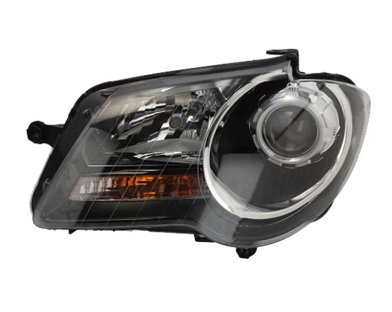 Levé přední světlo Volkswagen Touran (1T2) 07-10 ČERNÉ MAGNETI MARELLI