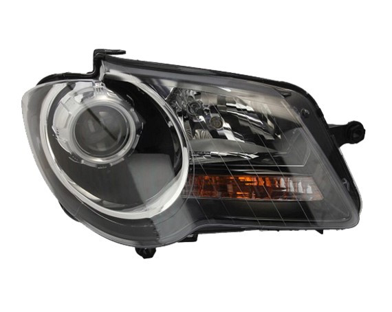 Pravé přední světlo Volkswagen Touran (1T2) 07-10 ČERNÉ MAGNETI MARELLI