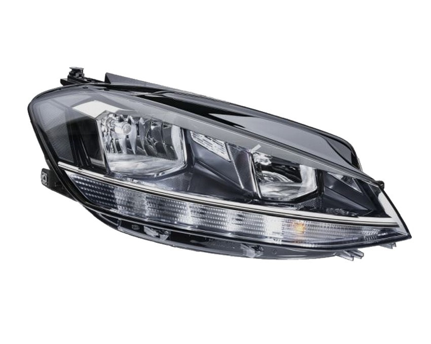 Pravé přední světlo s denním svícením LED Volkswagen Golf VII (5G1/BA5/BV5) 17-20 HELLA