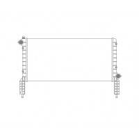 Chladič vody Fiat Doblo (119/223) 01-05 1.2 1.6
