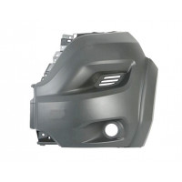 Přední nárazník pravý roh Fiat Ducato 14- ŠEDÝ S OTVORY S LIŠTOU