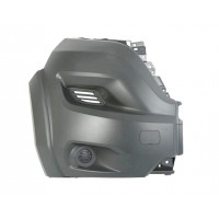 Přední nárazník pravý roh Fiat Ducato 14- ŠEDÝ S LIŠTOU