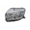 Levé přední světlo Dacia Duster (HS) 10-13 STŘÍBRNÉ